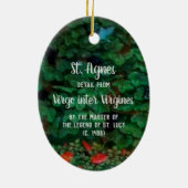 St. Agnes of Rome (Einzelheiten; M 070) Keramik Ornament (Hinten)