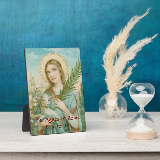 St. Agnes of Rome (MH 01) 5"x7" Fotoplatte (Seite)