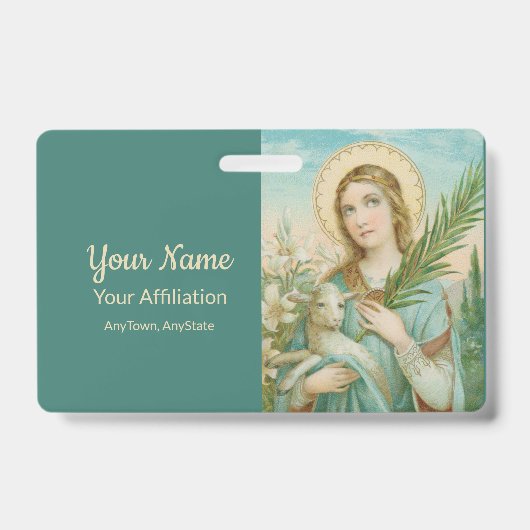 St. Agnes of Rome (MH 01) Ausweis (Vorderseite)