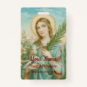 St. Agnes of Rome (MH 01) Ausweis (Rückseite)