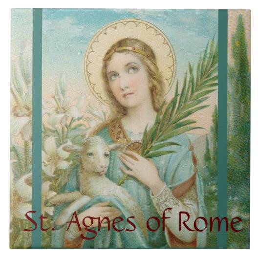 St. Agnes of Rome (MH 01) Fliese (Vorderseite)