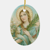 St. Agnes of Rome (MH 01) Keramik Ornament (Vorne)