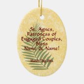St. Agnes of Rome (MH 01) Keramik Ornament (Hinten)