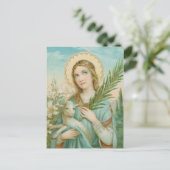 St. Agnes of Rome (MH 01) Postkarte (Stehend Vorderseite)