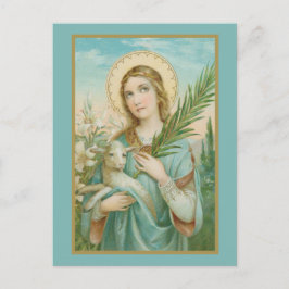 St. Agnes of Rome (MH 01) Postkarte