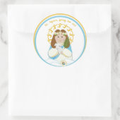St. Agnes Runder Aufkleber (Tasche)