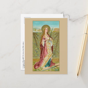 St. Agnes von Rom (01 v. Chr.) Postkarte