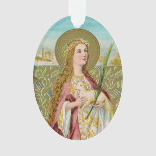 St. Agnes von Rom (BC 01) Acryl Ornament