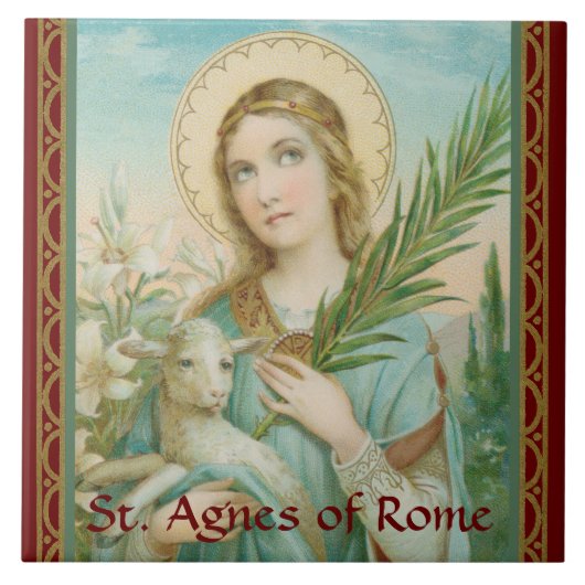St. Agnes von Rom (MH 01) Fliese (Vorderseite)