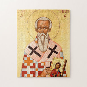 St. Aimilianos der Bekenner Orthodoxe Ikone Puzzle