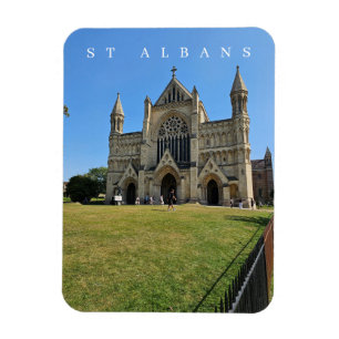 St Albans Cathedral Aussicht Kühlschrankmagnet Magnet