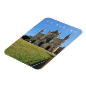 St Albans Cathedral Aussicht Kühlschrankmagnet Magnet (Linke Seite)