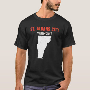 St Albans city Vermont USA Staat America Travel V T-Shirt