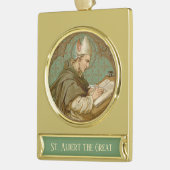 St. Albert the Great (BK 013) Banner-Ornament Gold (Links)