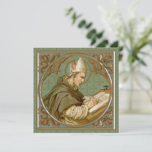 St. Albert the Great (BK 013) Blank Greeting Card (Stehend Vorderseite)