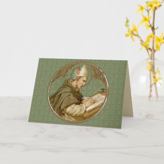 St. Albert the Great (BK 013) Blank Greeting Karte (Gelbe Blume)