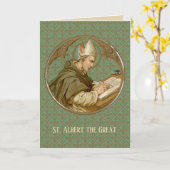 St. Albert the Great (BK 013) Blank Greeting Karte (Gelbe Blume)