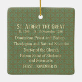 St. Albert the Great (BK 013) Keramikornament (Rückseite)