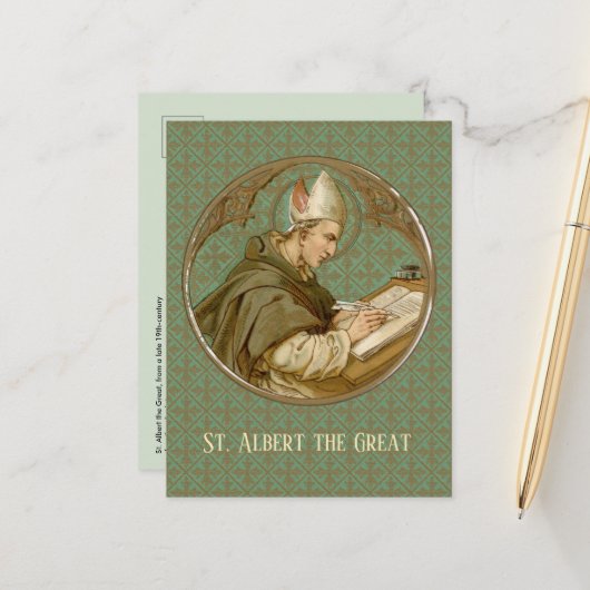 St. Albert the Great (BK 013) Postcard Postkarte (Vorderseite/Rückseite Beispiel)