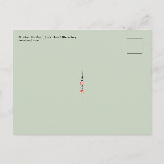 St. Albert the Great (BK 013) Postcard Postkarte (Rückseite)