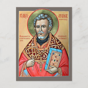 St. Alexander Hotovitsky orthodox-christliche Ikon Postkarte