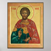 St. Alexander Nevsky Orthodox Christlich Icon Prin Poster (Vorne)