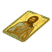 St. Alexis der Mann Gottes - Icon Magnet (Linke Seite)