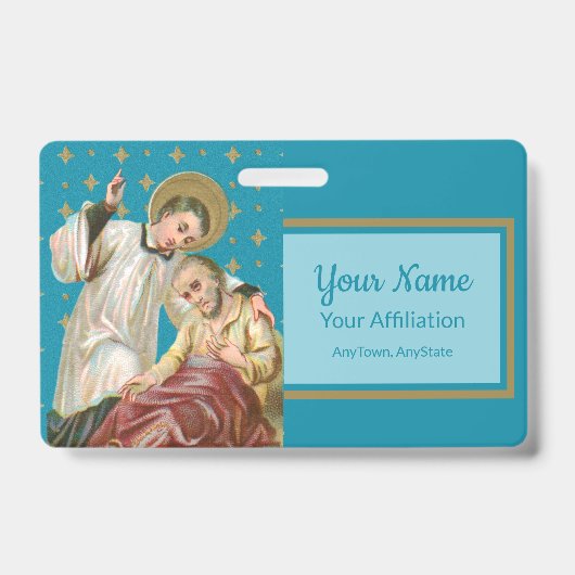St. Aloysius Gonzaga & Plague Victim (Art. 2; M06) Ausweis (Front)