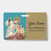 St. Aloysius Gonzaga & Plague Victim (Stil 1; M06) Ausweis (Back)