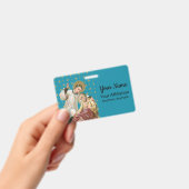 St. Aloysius Gonzaga & Plague Victim (Stil 1; M06) Ausweis (Handheld)