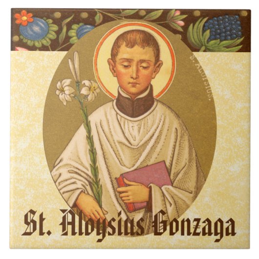 St. Aloysius Gonzaga (PM 01) Fliese (Vorderseite)