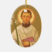 St. Aloysius Gonzaga (PM 01) Keramikornament (Vorne)