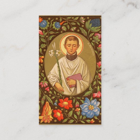 St. Aloysius Gonzaga (PM 01) Vollblut Visitenkarte (Vorderseite)