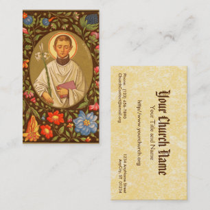 St. Aloysius Gonzaga (PM 01) Vollflächig bedruckt Visitenkarte