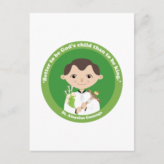 St. Aloysius Gonzaga Postkarte (Vorderseite)