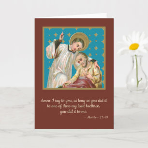 St. Aloysius & Pestopfer (M 06) Leere Grußkarte Karte
