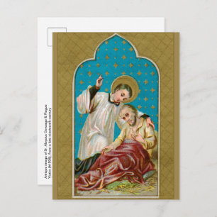 St. Aloysius & Plague Victim (M 006) Postkarte