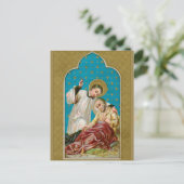 St. Aloysius & Plague Victim (M 006) Postkarte (Stehend Vorderseite)