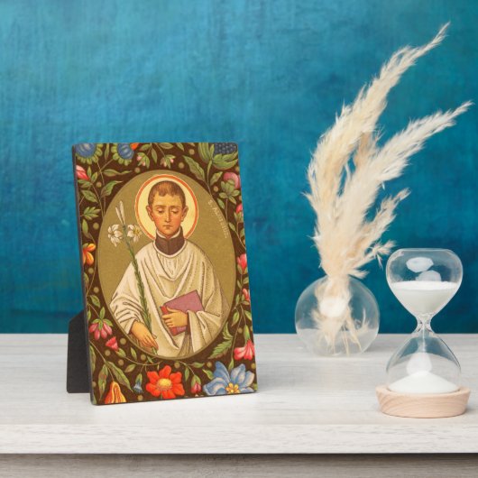 St. Aloysius (PM 01) 5"x7" Plaque #2 mit Easel Fotoplatte (Seite)