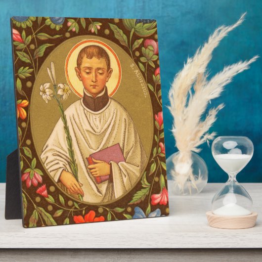 St. Aloysius (PM 01) 8"x10" Plaque 2 with Easel Fotoplatte (Seite)