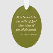 St. Aloysius (PM 01a) Acryl Ornament (Rückseite)