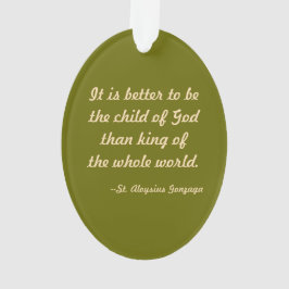 St. Aloysius (PM 01a) Acryl Ornament