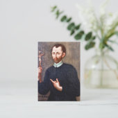 St. Alphonsus Ligouri Patron Saint Prayer Card Platzkarte (Stehend Vorderseite)
