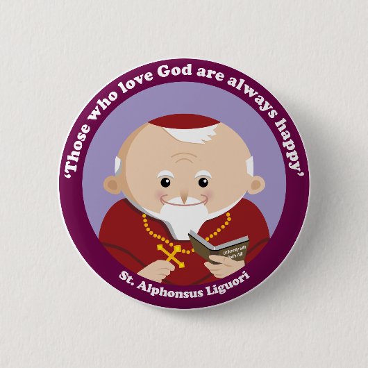 St. Alphonsus Liguori Button (Vorderseite)