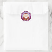St Alphonsus Liguori Runder Aufkleber (Tasche)