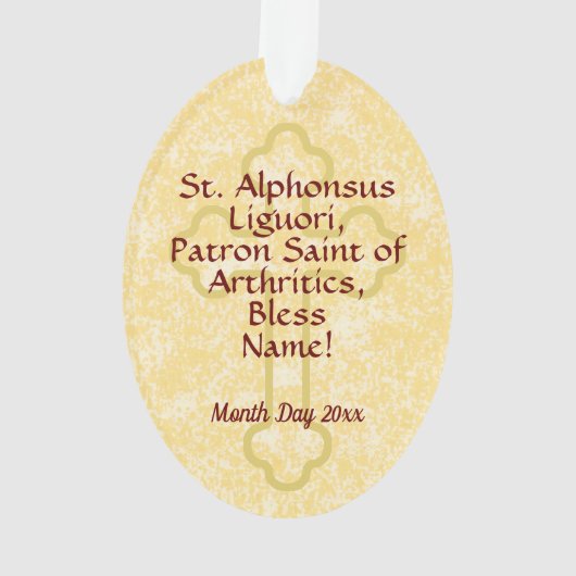 St. Alphonsus Liguori (SAU 039) Ornament (Rückseite)