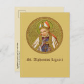 St. Alphonsus Liguori (SNV 02) (Round) Postkarte (Vorne/Hinten)