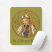 St. Alphonsus Liguori (SNV 02) (Runde) Mousepad (Mit Mouse)