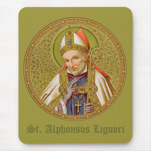 St. Alphonsus Liguori (SNV 02) (Runde) Mousepad (Vorne)