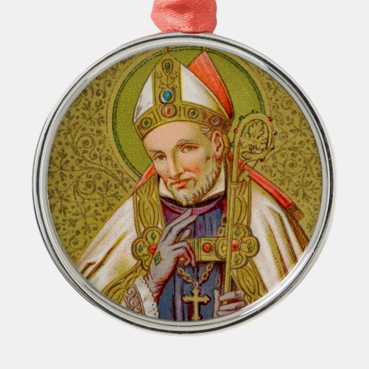 St. Alphonsus Liguori (SNV 02) (Runde) Ornament Aus Metall (Vorne)